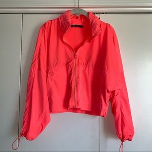 Zara Pink Neon Cropped Jacket